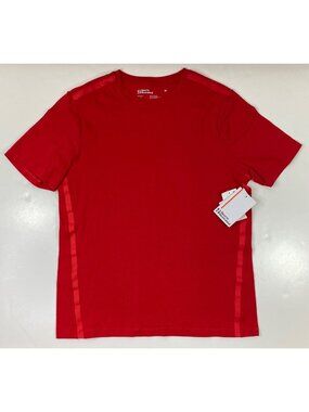 Sports Illustrated Mens T-Shirt Red Solid Short Sleeve Size Medium